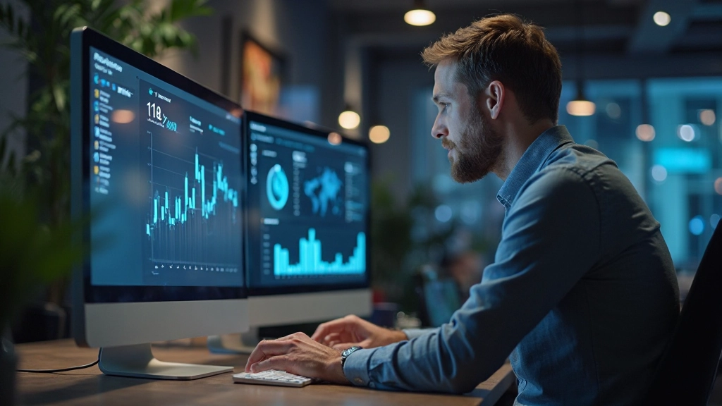 Analytiker granskar webbtrafikdata och konverteringsmätt