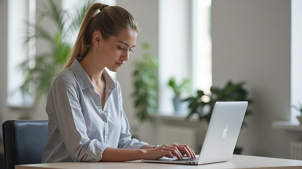 Person skapar sociala medier-innehål på en bärbar dator