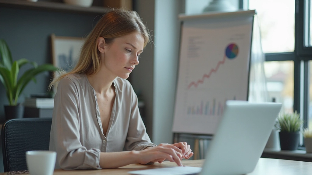 Professionell arbetsmiljö med sociala medier-analys på datorskärm